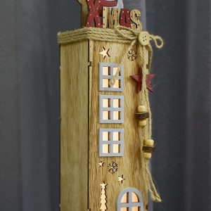 Valery Madelyn Adornos de Navidad Luz Cúpula de Cristal de muñeco de Nieve,15.3in/39cm LED Decoraciones Luz de Navidad para Mesa con Pueblo de Invierno Congelado (Bosque)