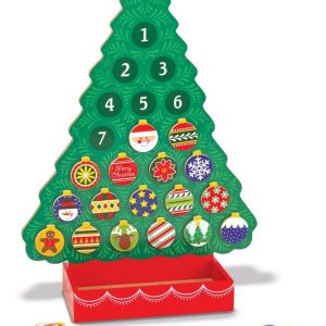 Melissa & Doug 13571 - Cuenta regresiva para la navidad calendario de adviento de madera