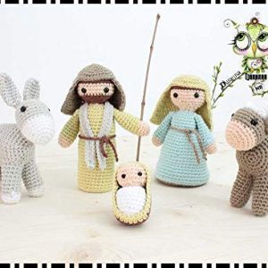 NACIMIENTO, BELÉN AMIGURUMI NAVIDAD PERSONALIZABLE ( Bebé, crochet, ganchillo, muñeco, peluche, niño, niña, lana, mujer, hombre ) MODA, ORIGINAL, FANTASÍA