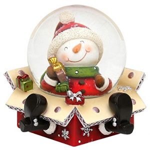 Bola de nieve original y divertida, tamaño aproximado:6,5 x 6 cm; 4,5 cm de diámetro, Muñeco de nieve, Ø 6,5 cm