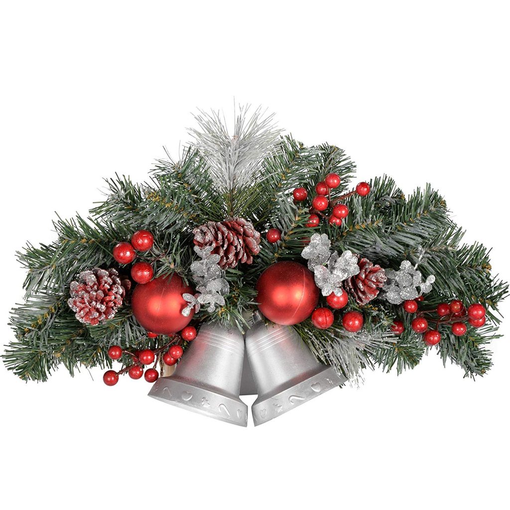 WeRChristmas - Decoración de Navidad (30 cm), diseño de campanas y muérdago