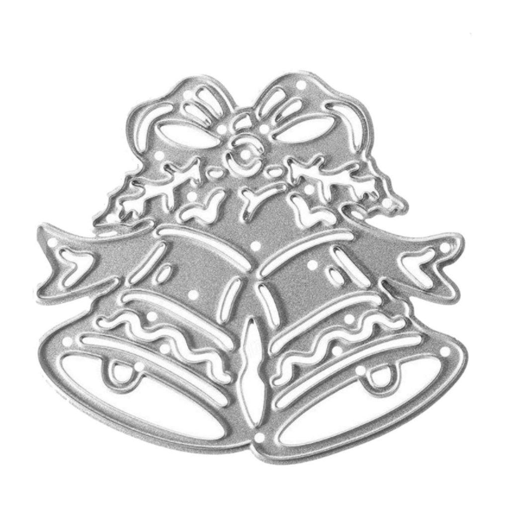 Troqueles Scrapbooking - Acero al carbono campana de Navidad en relieve troqueles de corte plantillas molde para bricolaje álbum de Scrapbooking tarjeta de papel