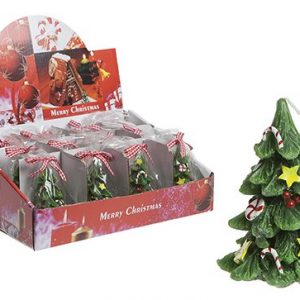 CHRISTMASSHOP 9.5cm Decorado Navidad Vela árbol - Decoraciones de Navidad - Vela de Navidad