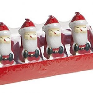 Pack Of 4 - Velas 3D Santa Tealight - Decoraciones de Navidad - Velas de Navidad