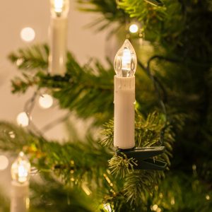Velas de Navidad LED RGB con temporizador velas boda decoración de árbol de Navidad 10-100