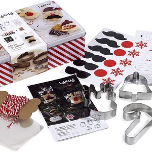 Lékué - Kit Cookies Navidad, Acero Inoxidable